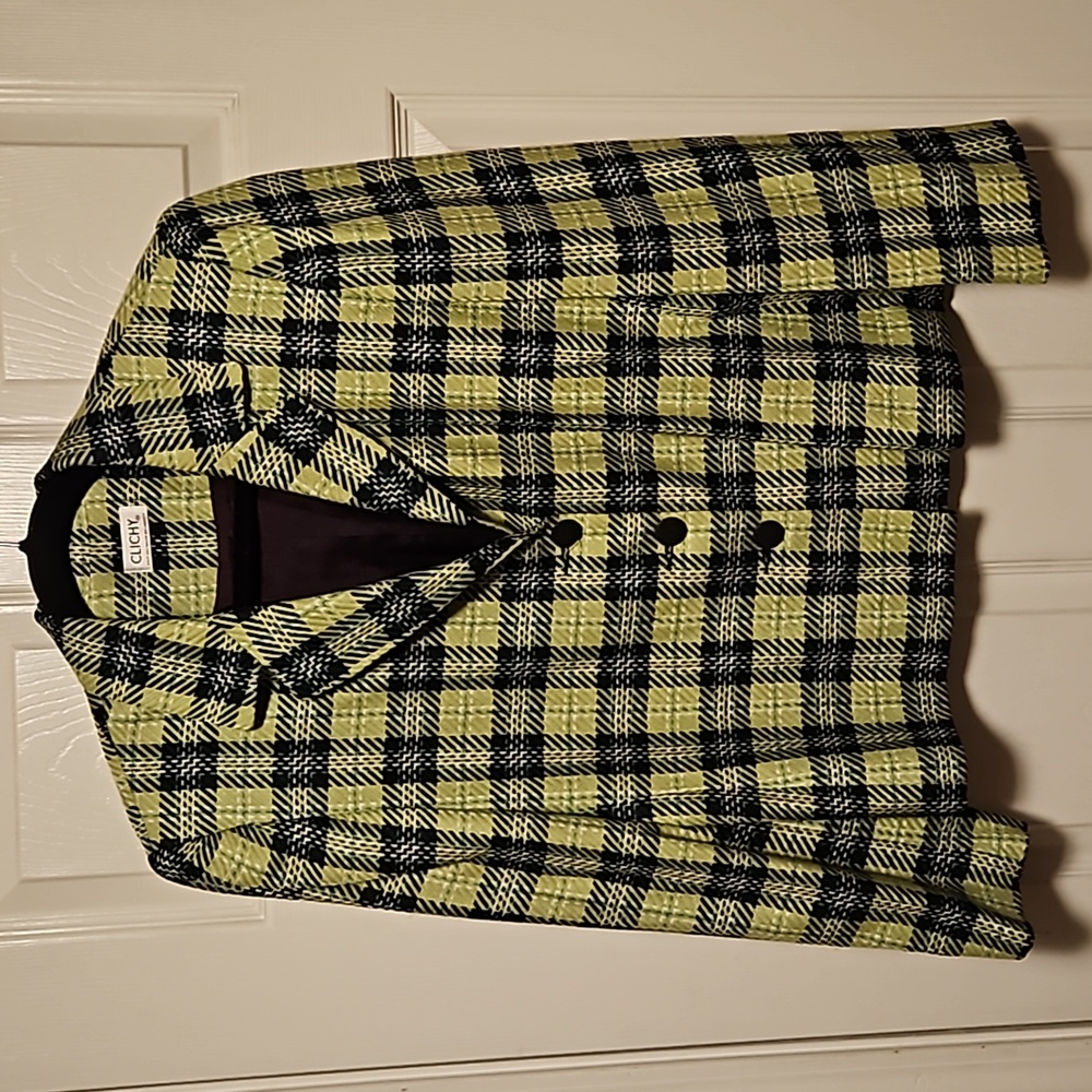 Clichy Vintage Woven Plaid Jacket